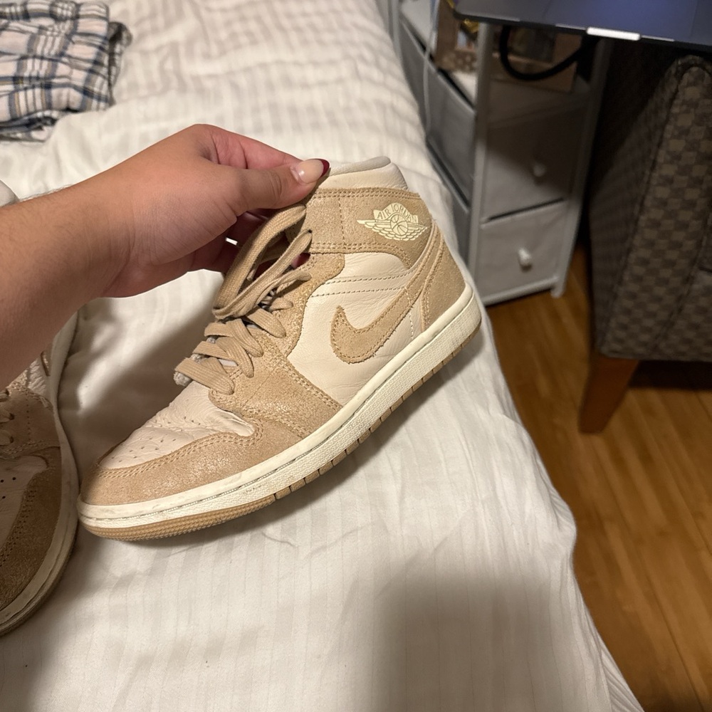 Nike Beige High-Top Sneakers